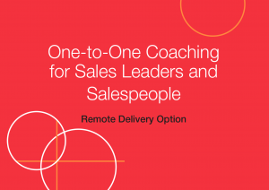 One-to-One Coaching for Sales Leaders & Salespeople